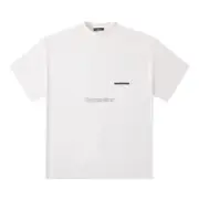 巴黎 BLC 22FW 字母logo刪除線 素色簡約 短袖T恤：圖片 18