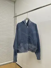 FARFROMWHAT 23SS 素色水洗做舊 連帽外套連帽衛衣夾克 Far Archive：圖片 8