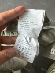 PRA 24SS 素色簡約 三角標小logo 水洗寬鬆口袋工裝褲長褲 橄欖綠：圖片 19