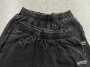 巴黎 BLC 22SS 水洗破壞 刺繡 可樂 短褲 棉褲 運動褲 休閒褲 炒雪花水洗：圖片 6