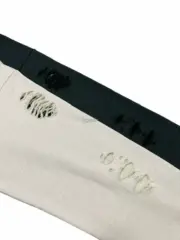 【預售】Acne Studios 24FW 水洗做舊破壞 大logo 圓領衛衣長袖T恤毛衣 黑色/白色：圖片 10