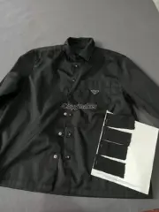【原廠面料】PRA 23SS Re-Nylon 再生尼龍 三角標 長袖襯衫 風衣外套教練夾克：圖片 6