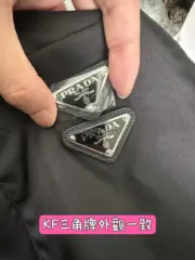 【原廠面料】PRA 23SS Re-Nylon 再生尼龍 三角標 長袖襯衫 風衣外套教練夾克：圖片 16