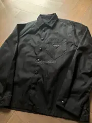 【原廠面料】PRA 23SS Re-Nylon 再生尼龍 三角標 長袖襯衫 風衣外套教練夾克：圖片 30
