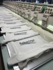 巴黎 BLC 22SS Political Campaign 可樂刺繡 波浪 短袖T恤 石灰白：圖片 7