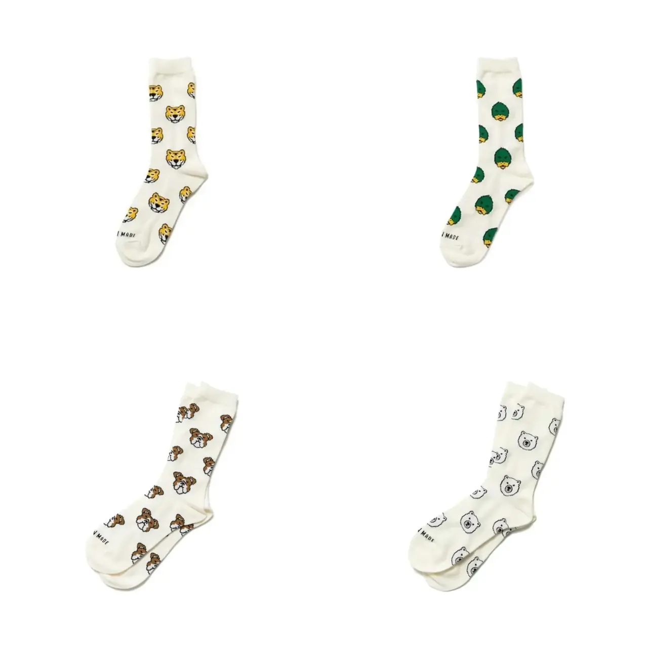 22SS HUMAN MADE 北極熊老虎鴨子法鬥 短襪 襪子 中筒襪 運動襪 長襪