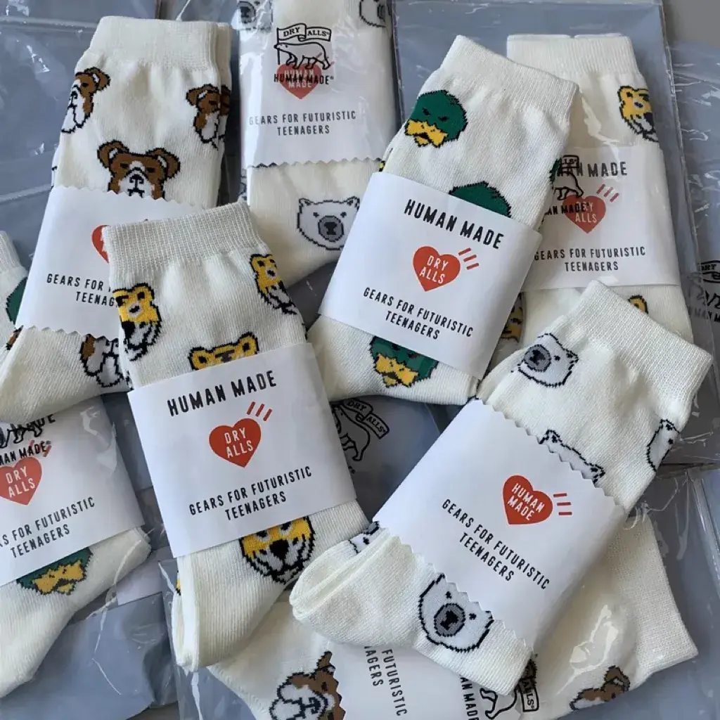 22SS HUMAN MADE 北極熊老虎鴨子法鬥 短襪 襪子 中筒襪 運動襪 長襪