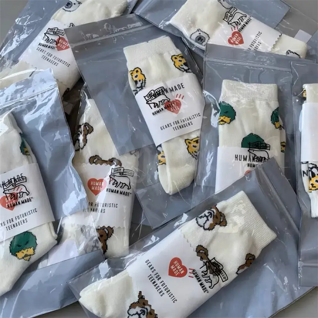 22SS HUMAN MADE 北極熊老虎鴨子法鬥 短襪 襪子 中筒襪 運動襪 長襪