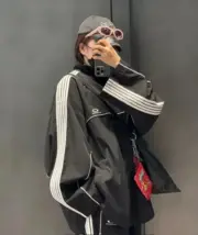 【預售】巴黎 BLC 25FW Tracksuit Loop 循環刺繡 單環 雙頭拉鍊衝鋒衣夾克外套風衣 寬鬆版型：圖片 7