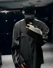 【預售】巴黎 BLC 25FW Tracksuit Loop 循環刺繡 單環 雙頭拉鍊衝鋒衣夾克外套風衣 寬鬆版型：圖片 8