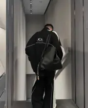 【預售】巴黎 BLC 25FW Tracksuit Loop 循環刺繡 單環 雙頭拉鍊衝鋒衣夾克外套風衣 寬鬆版型：圖片 9