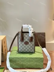 GUC Retro mini tote 經典老花 托特包相機包單肩包側背包斜背包琴譜包小包：圖片 7