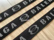 【618現貨】【福利回饋】巴黎 BLC 24FW 雙環字母Logo  帆布腰帶皮帶 105CM：圖片 6