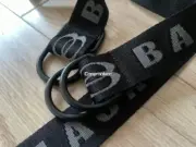 【618現貨】【福利回饋】巴黎 BLC 24FW 雙環字母Logo  帆布腰帶皮帶 105CM：圖片 7