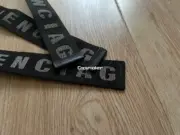 【618現貨】【福利回饋】巴黎 BLC 24FW 雙環字母Logo  帆布腰帶皮帶 105CM：圖片 8