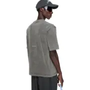 【現貨】Acne Studios 24FW 水洗簡約素色 後背膠標logo 純棉短袖T恤：圖片 3