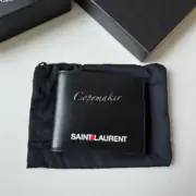 【預售】【福利回饋】SAINT LAURENT 聖羅蘭 YSL 經典字母logo 頭層牛皮 皮夾短夾錢包：圖片 2