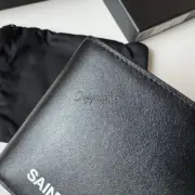 【預售】【福利回饋】SAINT LAURENT 聖羅蘭 YSL 經典字母logo 頭層牛皮 皮夾短夾錢包：圖片 7