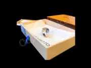 1V Monogram Logo 老花字母 印章戒指 方型 男款 銀色：圖片 7