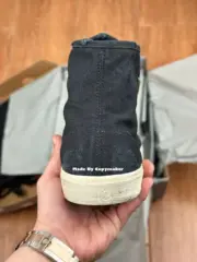 【現貨】『福利回饋』BLC Paris 破洞 做舊 高筒帆布鞋 休閒鞋 黑色：圖片 10