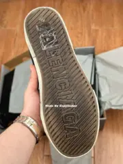 【現貨】『福利回饋』BLC Paris 破洞 做舊 高筒帆布鞋 休閒鞋 黑色：圖片 13