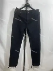 巴黎 BLC 21FW 素色全黑 做舊破壞磨破 牛仔褲休閒褲長褲：圖片 2