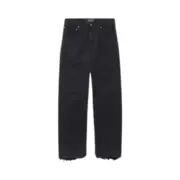 巴黎 BLC 21FW 素色全黑 做舊破壞磨破 牛仔褲休閒褲長褲