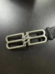 【現貨】【過驗】巴黎 BLC 22FW The Lost Tape 經典雙B字母logo 頭層牛皮 皮帶腰帶：圖片 6