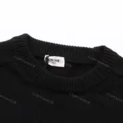 CELIN 22FW 素色小logo刺繡 圓領毛衣衛衣大學T長袖 針織：圖片 11