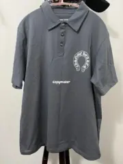 【現貨】【過驗】Chrome Hearts 25SS 馬蹄梵文 925純銀扣 Polo衫短袖T恤 CH克羅心 水洗灰：圖片 7