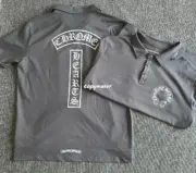 【現貨】【過驗】Chrome Hearts 25SS 馬蹄梵文 925純銀扣 Polo衫短袖T恤 CH克羅心 水洗灰：圖片 9
