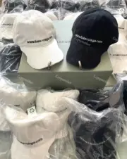 巴黎 BLC 23SS 鐵環鐵扣 網址網站 作舊 刺繡 老帽 鴨舌帽 棒球帽 帽子：圖片 7