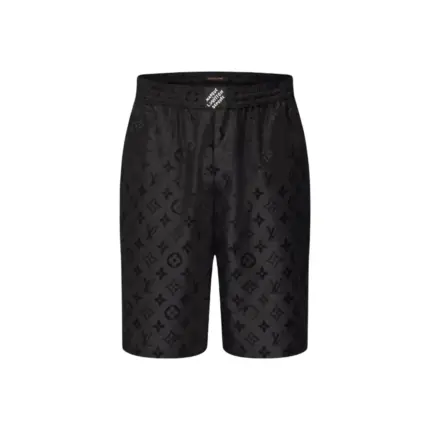 【現貨】1V 25SS 暗紋老花字母logo 滿版 暗黑 短褲休閒褲褲子 黑色