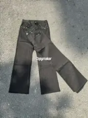 【預售】【過驗】GUC 26SS Horsebit detail 馬蹄扣水洗丹寧牛仔褲長褲工裝褲 直筒微喇 原色黑色：圖片 3