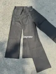 【預售】【過驗】GUC 26SS Horsebit detail 馬蹄扣水洗丹寧牛仔褲長褲工裝褲 直筒微喇 原色黑色：圖片 4