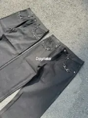 【預售】【過驗】GUC 26SS Horsebit detail 馬蹄扣水洗丹寧牛仔褲長褲工裝褲 直筒微喇 原色黑色：圖片 5