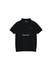 【現貨】Ra1ph Lauren Polo 小馬刺繡 麻花針織老錢風 polo衫短袖T恤 黑色/灰色：圖片 9