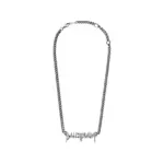 【現貨】巴黎 BLC 23FW Typo Metal Necklace 尖銳字母logo 項鍊吊墜 白銅 配包裝