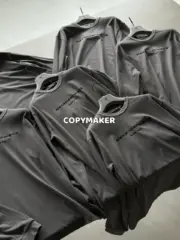 Alexander Wang 24FW 發泡閃粉印花 簡約圓領長袖T恤 水洗花崗岩色：圖片 17