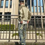 D1OR 23SS Bomber Jacket 拼色拼接 尼龍鋪棉 飛行夾克外套 廓型 MA-1：圖片 4