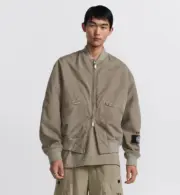 D1OR x STONE ISLAND 24SS 聯名羅盤 桑蠶絲棉服夾克外套 鉑金防水棉：圖片 6