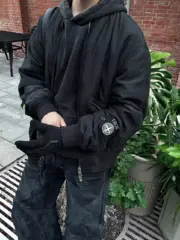 D1OR x STONE ISLAND 24SS 聯名羅盤 桑蠶絲棉服夾克外套 鉑金防水棉：圖片 8