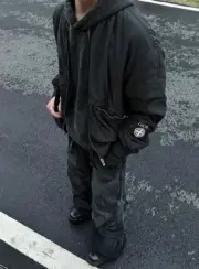 D1OR x STONE ISLAND 24SS 聯名羅盤 桑蠶絲棉服夾克外套 鉑金防水棉：圖片 9