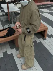 D1OR x STONE ISLAND 24SS 聯名羅盤 桑蠶絲棉服夾克外套 鉑金防水棉：圖片 10