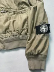 D1OR x STONE ISLAND 24SS 聯名羅盤 桑蠶絲棉服夾克外套 鉑金防水棉：圖片 23