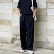 【現貨】Acne Studios 24FW 簡約素色小logo 經典直筒 棉褲休閒褲長褲：圖片 5