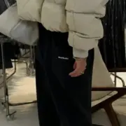 【現貨】Acne Studios 24FW 簡約素色小logo 經典直筒 棉褲休閒褲長褲：圖片 6