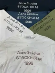 【預售】【雙11新品】Acne Studios 25FW 1996 水洗做舊經典logo 圓領純棉短袖T恤 五色：圖片 7