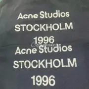 【現貨】Acne Studios 24FW 水洗做舊經典logo 素面簡約 圓領純棉長袖T恤：圖片 7