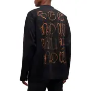 【預售】【福利回饋】巴黎 BLC 23FW Heavy Metal T-shirt 梵文泥染做舊 長袖T恤：圖片 4